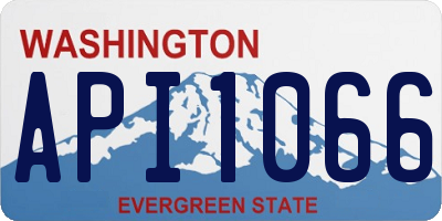 WA license plate API1066