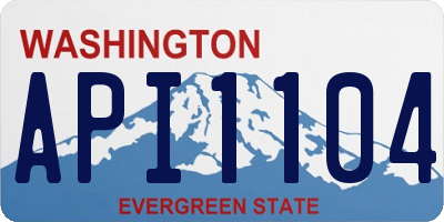 WA license plate API1104