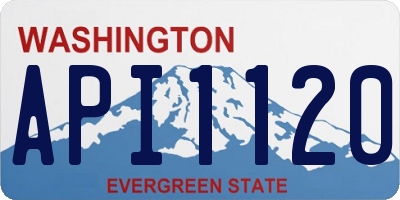 WA license plate API1120