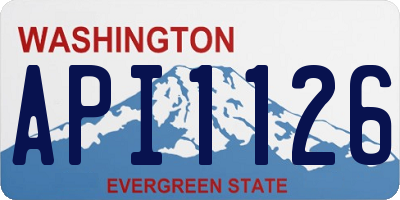 WA license plate API1126