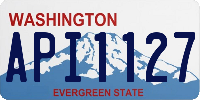 WA license plate API1127