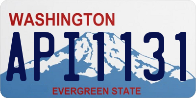 WA license plate API1131