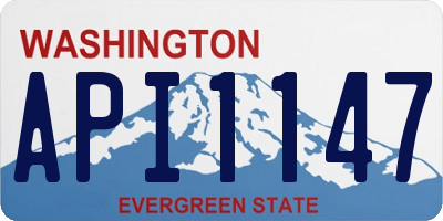 WA license plate API1147