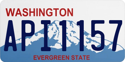 WA license plate API1157
