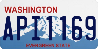 WA license plate API1169