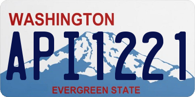WA license plate API1221