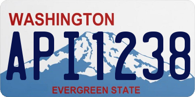 WA license plate API1238