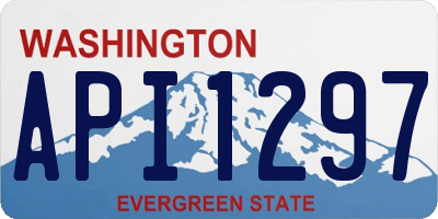 WA license plate API1297