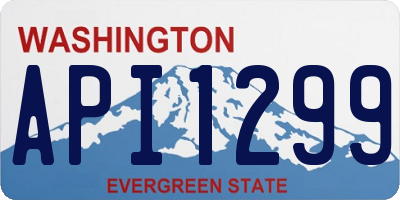 WA license plate API1299