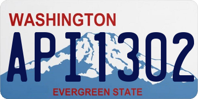 WA license plate API1302