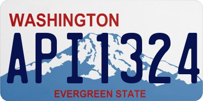 WA license plate API1324