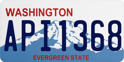 WA license plate API1368
