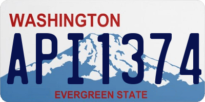 WA license plate API1374