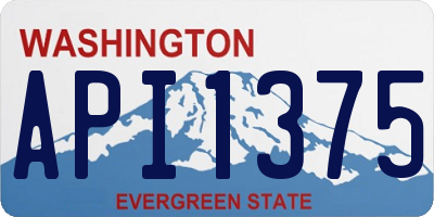 WA license plate API1375