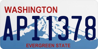 WA license plate API1378