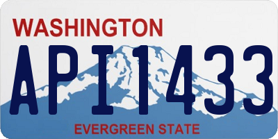 WA license plate API1433