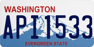 WA license plate API1533