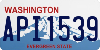 WA license plate API1539