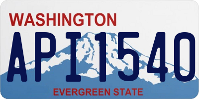 WA license plate API1540