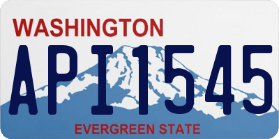WA license plate API1545