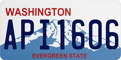 WA license plate API1606
