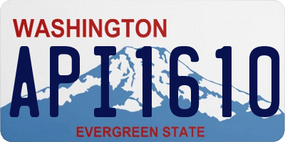 WA license plate API1610