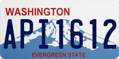 WA license plate API1612