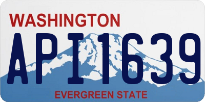 WA license plate API1639