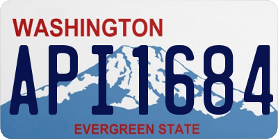 WA license plate API1684