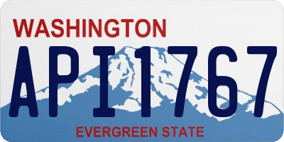 WA license plate API1767