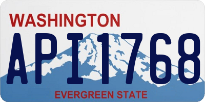 WA license plate API1768