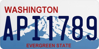 WA license plate API1789