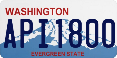 WA license plate API1800