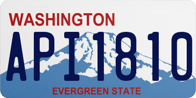 WA license plate API1810