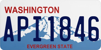 WA license plate API1846