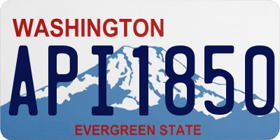 WA license plate API1850