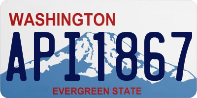 WA license plate API1867