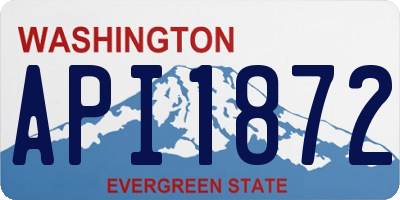WA license plate API1872