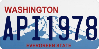 WA license plate API1978