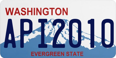 WA license plate API2010