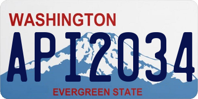 WA license plate API2034