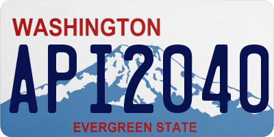 WA license plate API2040