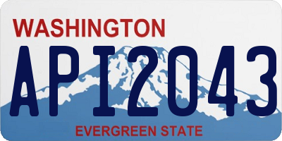 WA license plate API2043