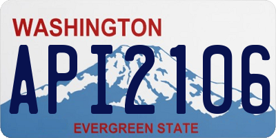 WA license plate API2106