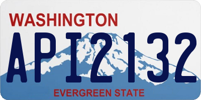 WA license plate API2132