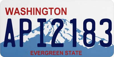 WA license plate API2183
