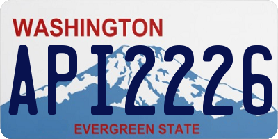 WA license plate API2226