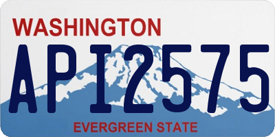 WA license plate API2575