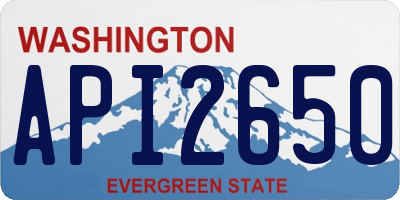 WA license plate API2650