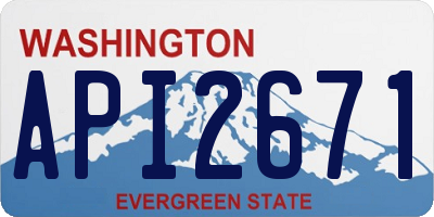 WA license plate API2671